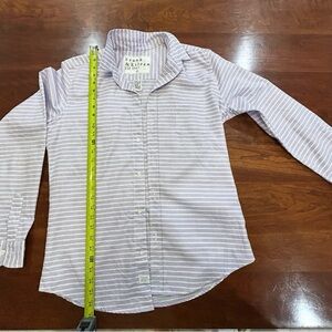 Frank & Eileen “Barry” Striped Button-down Shirt - Purple